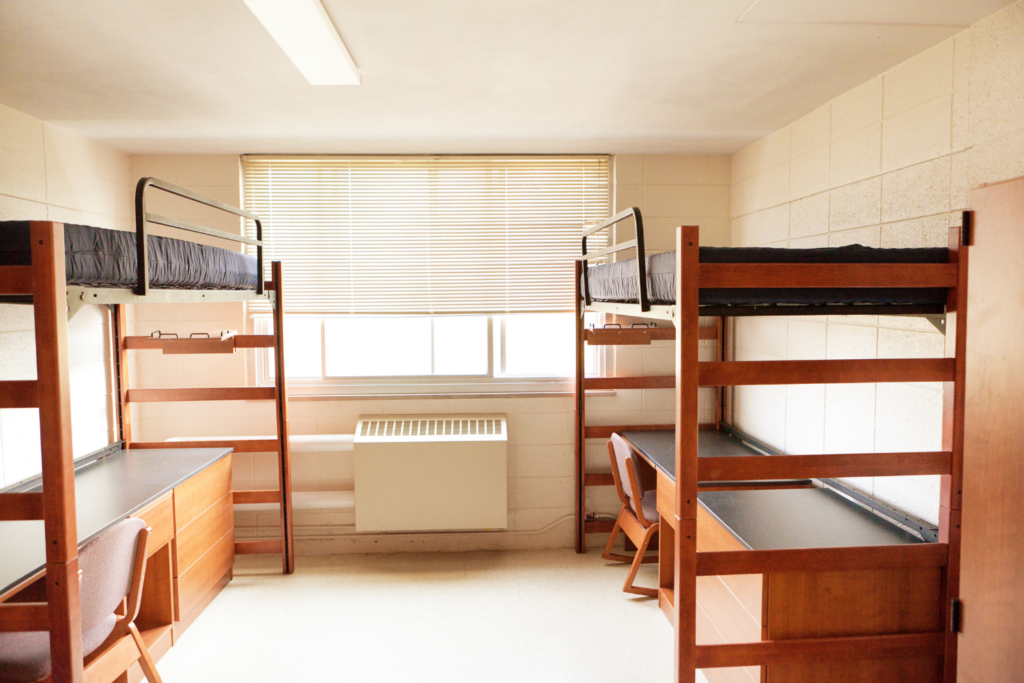 empty dorm room