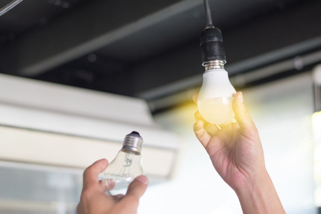 Replacing Light Bulbs with LED Bulbs To Save Energy